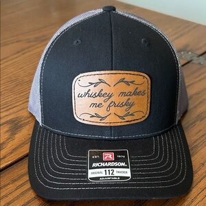 Richardson 112 Black and Gray Trucker Hat